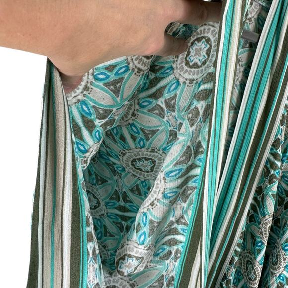 Catherines NWT Boho Artsy Lightweight Multicolor Open Kimono Top Size 0X 1X - Picture 6 of 8